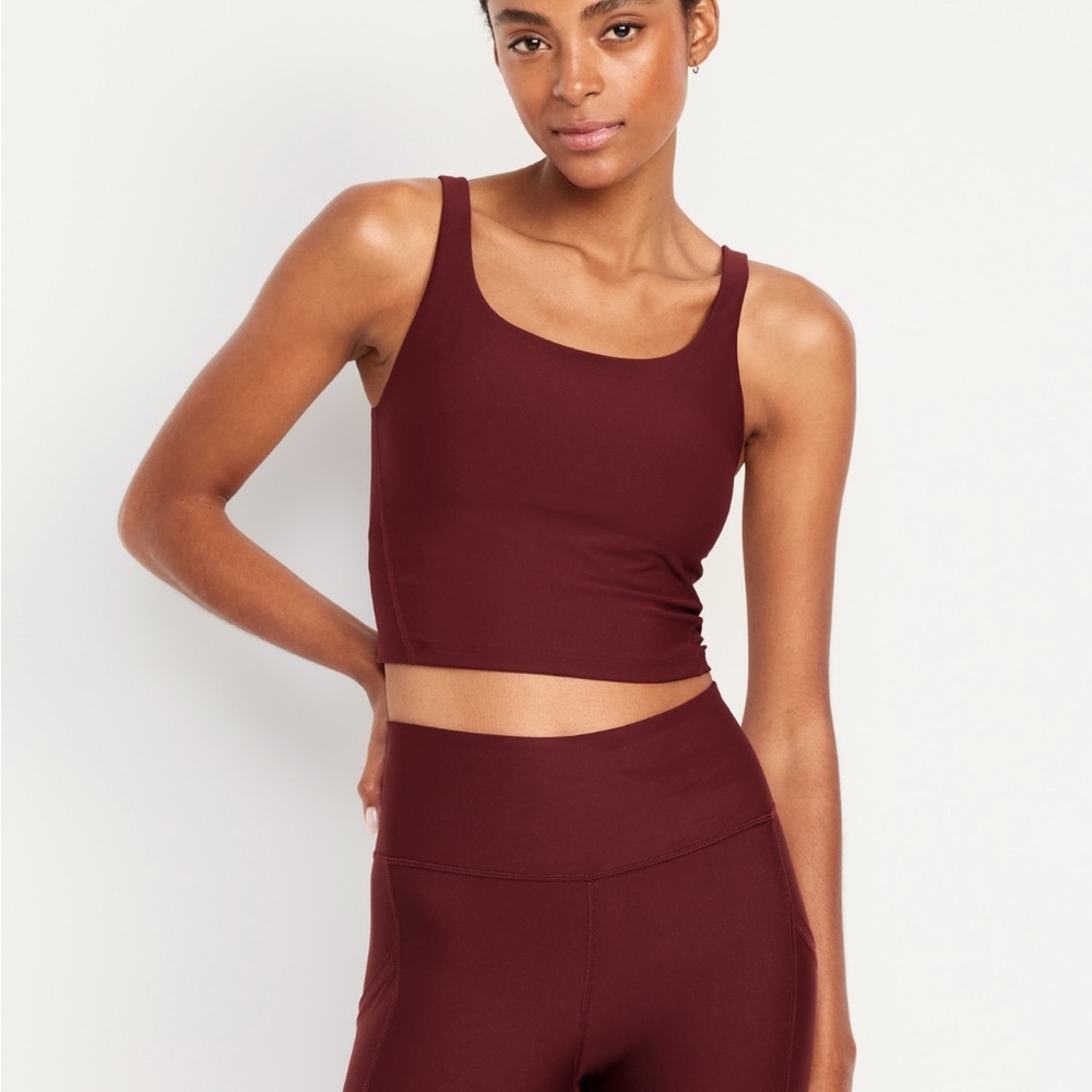 Women's Burgundy Yoga Set